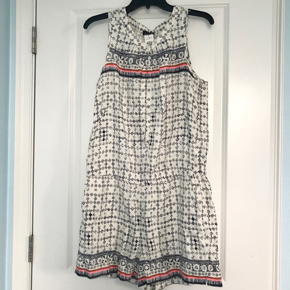 Loft Aztec beach romper size Medium NWT!